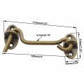 2 Pack Barn Door Latch Ttzeze 4 Barn Lock Heavy Duty Solid Thicken Copper Gate Add More Security And Privacy Cabin Hook Eye
