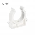 Uxcell Pvc Water Pipe Clamps 10pcs Fit For 32mm 1-1 4 Od Hose Hanger Support Pex Tubing U-shaped Clips