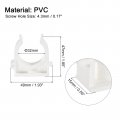Uxcell Pvc Water Pipe Clamps 10pcs Fit For 32mm 1-1 4 Od Hose Hanger Support Pex Tubing U-shaped Clips
