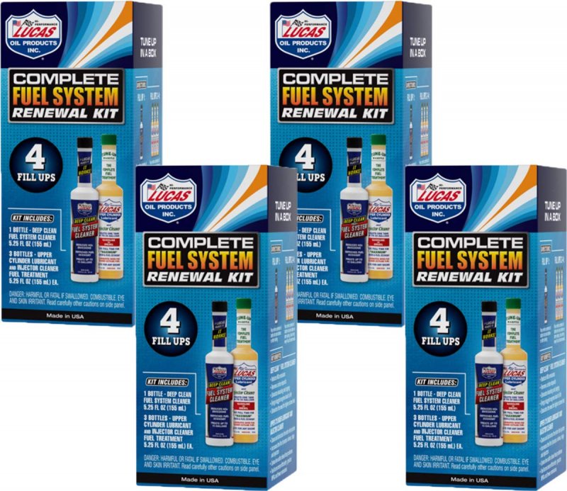 Lucas Oil Complete Fuel System Renewal Kit 4 Pack
