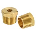 1pcs 3 4 Bspt Male X 1 8 Npt Female Brass Reducer Hex Bushing Threaded Pipe Fitting Adapter For Water Gas Oil Pipeline Systems 
