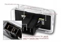 Eparts Xenon White Led 6000k License Plate Lights Lamp For Ford Transit Connect Mk6 Mk7