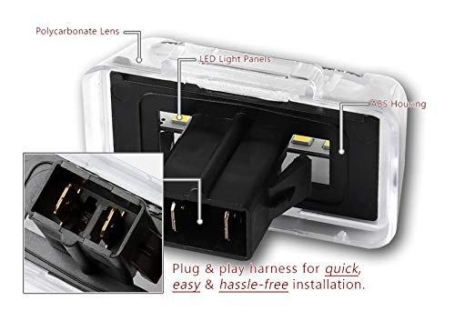 Eparts Xenon White Led 6000k License Plate Lights Lamp For Ford Transit Connect Mk6 Mk7