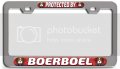 Protected By Boerboel Dogs Pets Ch 3d Metal License Plate Frame Auto Suv Truck Tag Holder I92 