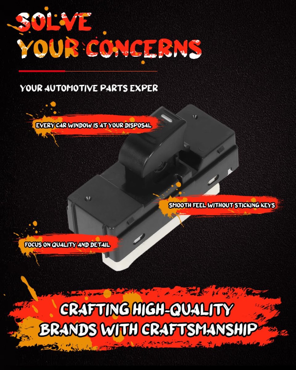 Power Window Switch For Chevy Colorado Crew Cab 2004 2012 Gmc Canyon Hummer H3 H3t 2006 2010 Rear Driver Or Passenger Side