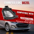 Hecasa Fog Light Cover Right Set For 2019-2022 Chevy Chevrolet Spark Ls Daytime Running Lamp W Cover Front Bumper Clear Lens