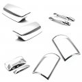 Erush Ultra Chrome Combo Tail Light Frame Door Handles Tailgate Mirrors Covers For Regular Cab 2014-18 Gmc Sierra 1500 