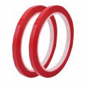 Uxcell 2 Pcs 6mm Wide 50 Meter Long Pet Self Adhesive Electrical Insulation Tape Red