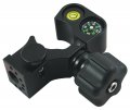 Sitepro 10-5215x Sure-grip Quick Release Pole Clamp With Vial And Compass 