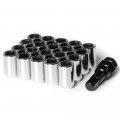 Circuit Performance Tuner Key Acorn Lug Nuts Chrome 12x1 25 Forged Steel 20pc Tool