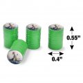 Christmas Polar Bear Valve Stem Caps For Tire Rim Wheel Aluminum Green
