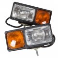 Kuafu Snow Plow Lights Compatible With Truck Pickup Replacement For 505k Universal Lamp Headlight Turn Signal 2 Pcs
