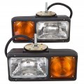 Kuafu Snow Plow Lights Compatible With Truck Pickup Replacement For 505k Universal Lamp Headlight Turn Signal 2 Pcs