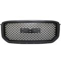 Grille Fits 2015-2016 Gmc Yukon Xl Mesh Style Front Grill Abs Black By Ikon Motorsports 