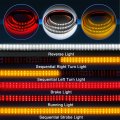X Autohaux 60 Inch Tailgate Light Bar 432 Led Strip Reverse Brake Turn Signals Strobe Lights For Chevy Silveradod F150 F250 For