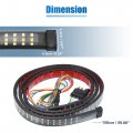 X Autohaux 60 Inch Tailgate Light Bar 432 Led Strip Reverse Brake Turn Signals Strobe Lights For Chevy Silveradod F150 F250 For