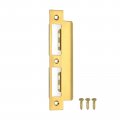 Uxcell Door Strike Plate 155mm X 35mm 201 Stainless Steel Latch Deadbolt For Frame Jamb Gold