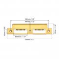Uxcell Door Strike Plate 155mm X 35mm 201 Stainless Steel Latch Deadbolt For Frame Jamb Gold