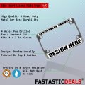 Fastasticdeals Metal Insert Bike License Plate Frame Meerkat Funny Weatherproof Motorcycle Accessories Chrome 4 Holes Solid