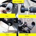 Httmt- Black Motorcycle Cnc Bar End Rearview Round Mirror Compatible With Yamah Sr500 Sr400 Xs650 Cb750 And Other Vintage Cafe