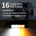 Fxc 2pcs 4-led Surface Mount Flashing Strobe Lights For Truck Car Vehicle Led Grille Light Emergency Beacon Caution Hazard