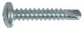 Pan Head Phillips Self Drilling Screws 8 X 1 In Zinc Plated Carbon Steel 75 Pack 