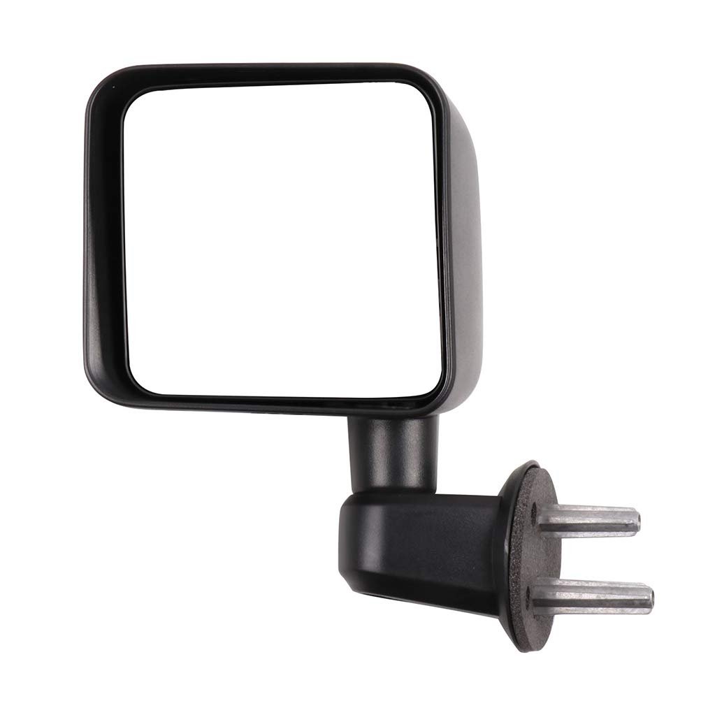 Left Side Mirror For 2007-2017 Jeep Wrangler Black Manual Adjustment And Folding Non Heated Ch1320271