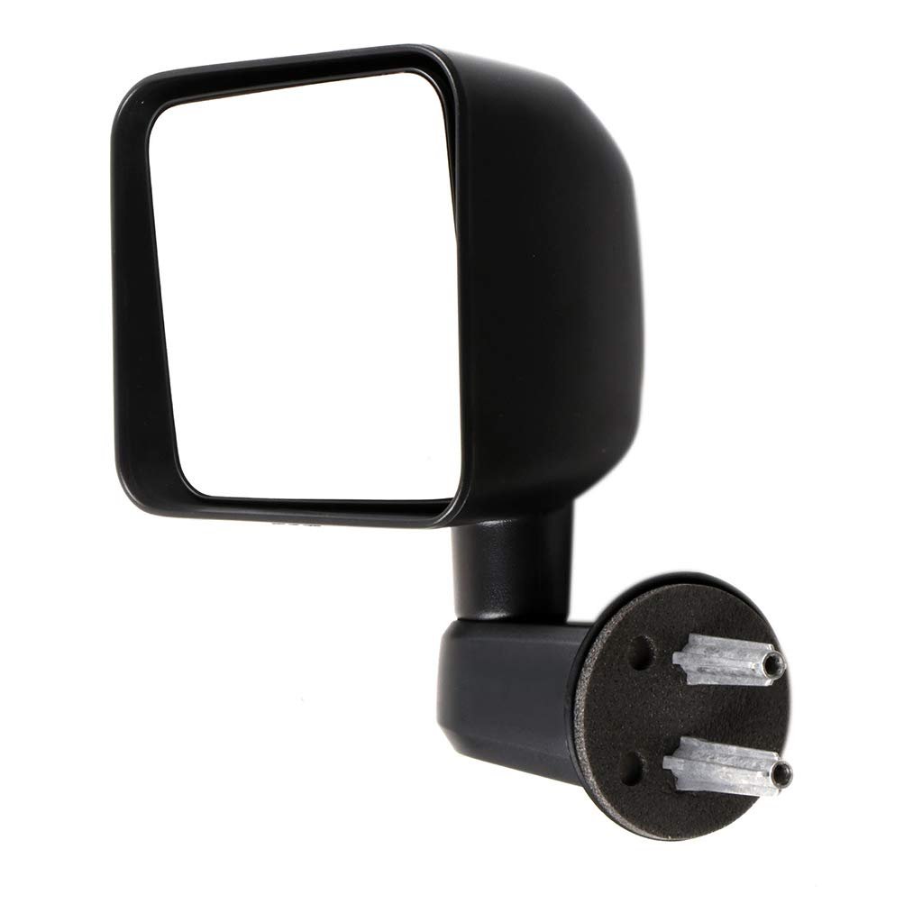 Left Side Mirror For 2007-2017 Jeep Wrangler Black Manual Adjustment And Folding Non Heated Ch1320271