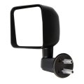 Left Side Mirror For 2007-2017 Jeep Wrangler Black Manual Adjustment And Folding Non Heated Ch1320271