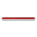 Grand General 76295 Red 12 19-led Sealed Light Bar With Chrome Base And 3 Wires For Dual Function 