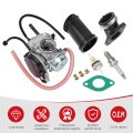 Carburetor And Intake Manifold For Arctic Cat Atv 250 300 2001 2005 0470 387 448 Includes Tube Boot Spark Plug Filter