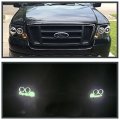 2004-2008 Fits F150 F-150 Trucks Led Halo Projector Headlights Black Pair Set Left Right Side Ls Rs