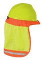 Kishigo Unisex High Visibility Reflective Hard Hat Sun Shield 2810 Polyester Non-ansi Elastic Band Fits Over Most Hats Shade 