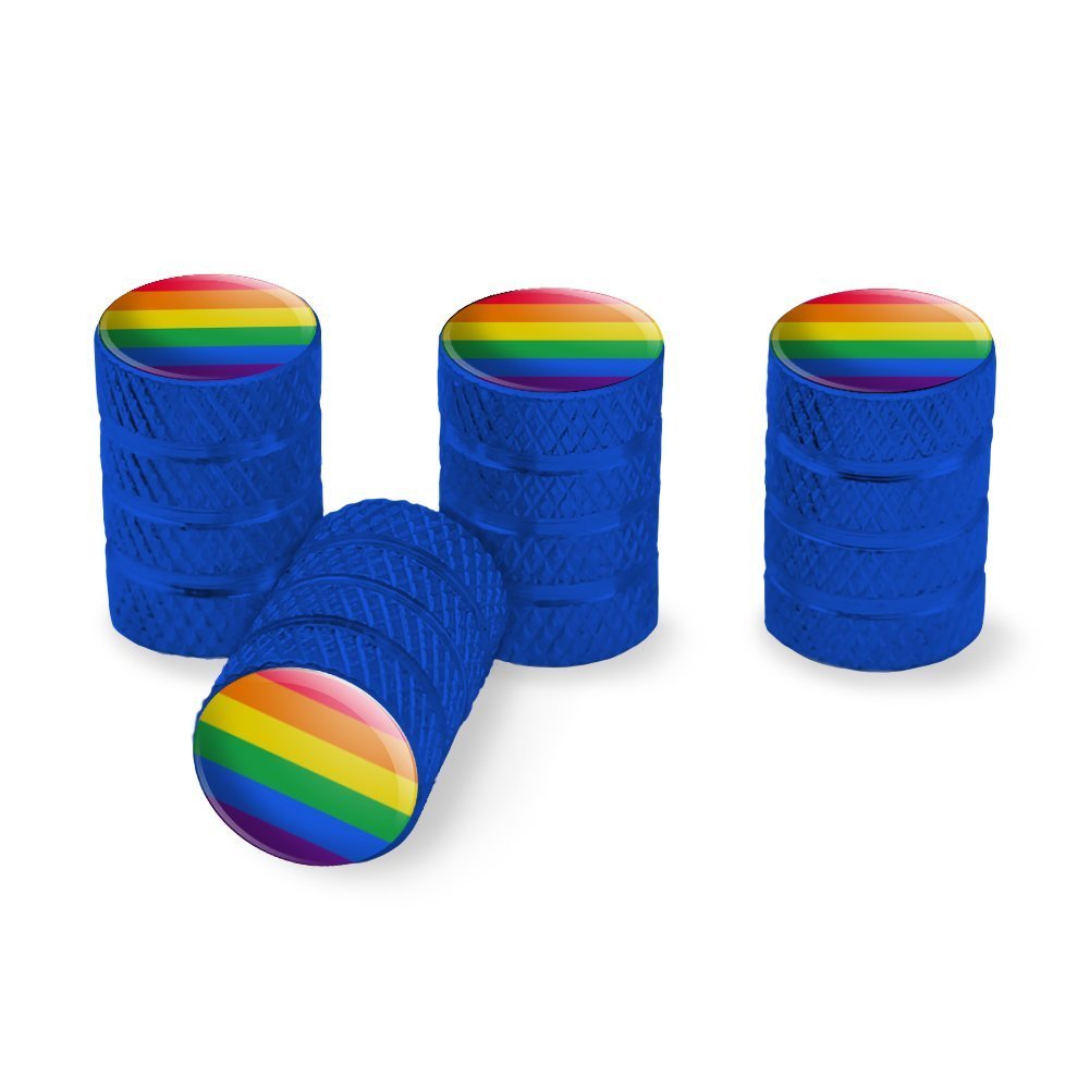 Graphics More Rainbow Pride Gay Lesbian Contemporary Tire Rim Wheel Aluminum Valve Stem Caps