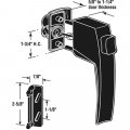 Prime Line K5007 Black Push Bottom Latch
