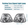 X Autohaux Pair Clear Turn Signal Light Lamp Front Left Right Side Corner For Bmw E36 3 Series 1992-1998 4door Sedan