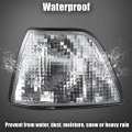 X Autohaux Pair Clear Turn Signal Light Lamp Front Left Right Side Corner For Bmw E36 3 Series 1992-1998 4door Sedan