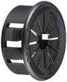 Morris 22350 Snap Bushings With Shutters 1-inch Black 10-pack 