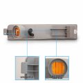 Amerilite Replacement Bumper Parking Lights Clear Set For 90-91 Honda Accord Passenger And Driver Side