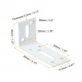 Uxcell Adjustable L Corner Braces 4pcs 80 X 40 30mm Stainless Steel Code 90 Degree Slotted Angle Brace Bracket For Furniture