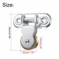 Uxcell 65mm Single Pulley Block Iron Hanging Wire Towing Wheel Cable Rope Runner Roller In Zinc Plated
