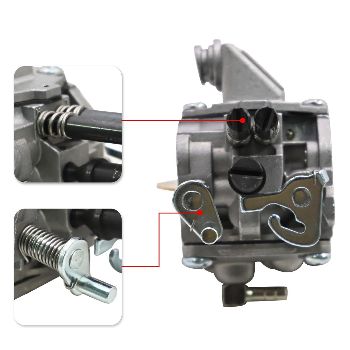Secos Carburetor Kit For Stihl 064 065 066 Ms640 Ms650 Ms660 Chainsaw 1122 120 0621 0623 Walbro Wj-67a Wj-67b Wj-76a Zama
