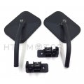 Httmt Mt371-032-m Pair Quick Release View Mirror Rectangular Black Compatible With Jee Wrangler Tj Jk 97-17