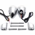 Httmt- Clear Lens Turn Signal Chrome Indicator Light Compatible With H-d Sportster Xl883 Flde Flhc Flsb P N Mt224-021b-cd Cl