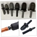 Sewacc 6pcs Copper Pipe Expander Drill Bit Swaging Tool Flare And Swages Tube Flarings Bit Repairing Tool Black Hose