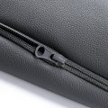 Hecasa Gray Seat Covers Compatible With 2014-2021 Toyota Tundra Crewmax Crew Max Synthetic Leather Front Second Row Full
