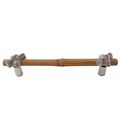 Vicenza Designs K1127 Palmaria Bamboo Knot Pull 5-inch Polished Nickel 