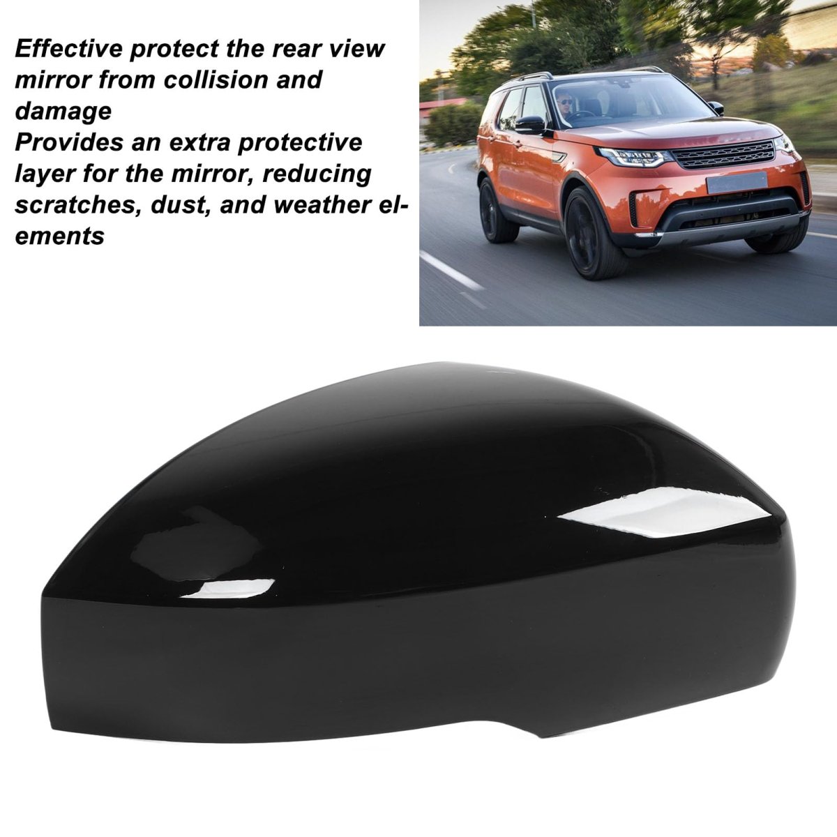 Rearview Mirror Cover Universal Fit Durable Impact-resistant Weatherproof For Sport Discovery Car Protector Long-distance
