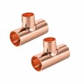 Uxcell 25 4x20x25 4mm Copper Reducing Tee Pressure Pipe Fitting Connector For Plumbing Supply And Refrigeration 2pcs 