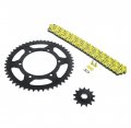 Suzuki Rmx250 520-114l Yellow Non O Ring Chain And Stainless Steel Sprocket Black 13 50